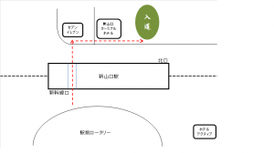 新山口駅前地図